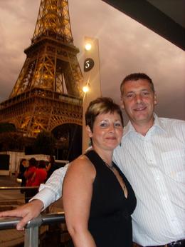 Photo of Quentin & Juliana Us at the the Eiffel tower going for our meal which was excellent, Quentin M - September 2009