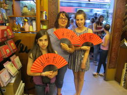 Photo of Visiting Yong Gallery While on the Trishaw Tour of Chinatown we stopped off at Yong Gallery where we had our names written on Chinese fans in Mandarin. , Maria H - September 2011
