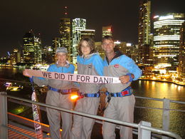 Photo of We did it for Danii 2016 We did the climb in memory of our daughter on the 6th anniversary of her passing. What an amazing way to remember her. The experience was unbelievable and the view was absolutely brilliant. Thank ... , Kerry M - June 2016