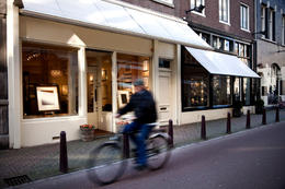 Photo of Amsterdam by bike Cycling is an easy, enjoyable way to cruise Amsterdam's streets - May 2011