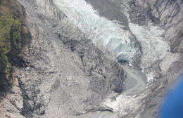 Photo of Glacier snout and meltwater channel Arriving over the snout of the glacier - ever the geography teacher! , Kieran M - December 2012