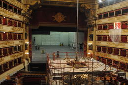 Photo of La Scala Opera House The opera house was being cleaned in the off season, however, we were able to see just how big a beautiful it is. Just fantastic tour. Perfect with the great tour guide. , Russ - August 2013