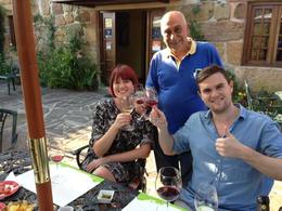 Photo of Wine on the terrace Sharing some rosé, white and red wine with Fernando, the vineyard's owner. , Rory T - September 2016