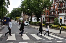 Photo of Walking the Beatles Path Our driver Andrew, was nice enough to get at the middle of the road to capture this nice recreation shot , Ivan U - June 2016