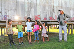 Photo of 4-Day Amazon River Luxury Cruise from Iquitos on the 'Aria' Children from a local village - December 2013