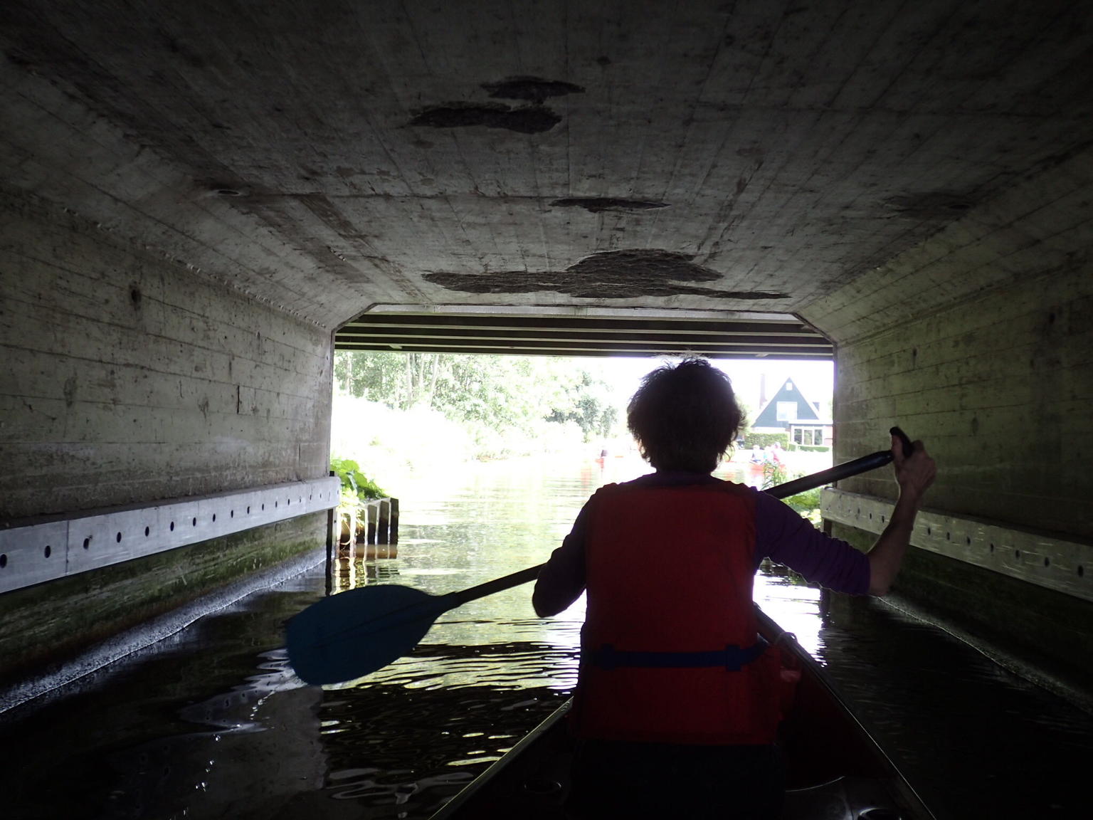 under the low hanging bridge