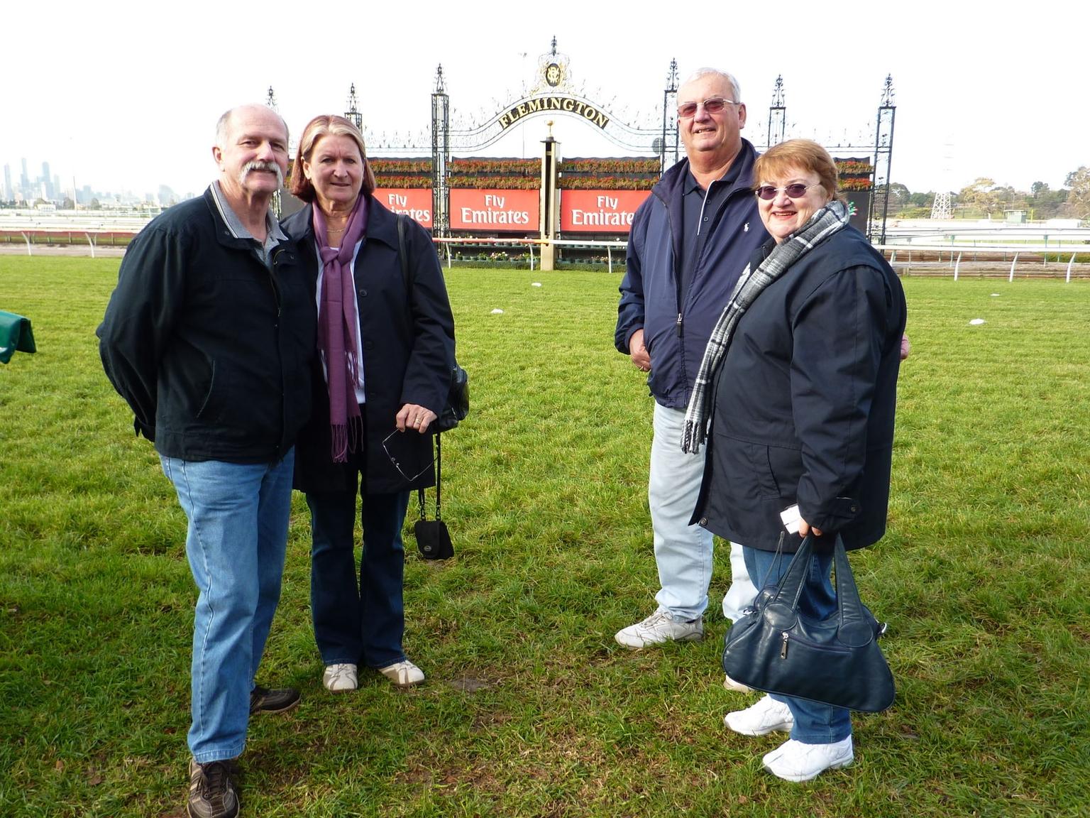 Standing on the Flemington Race Track