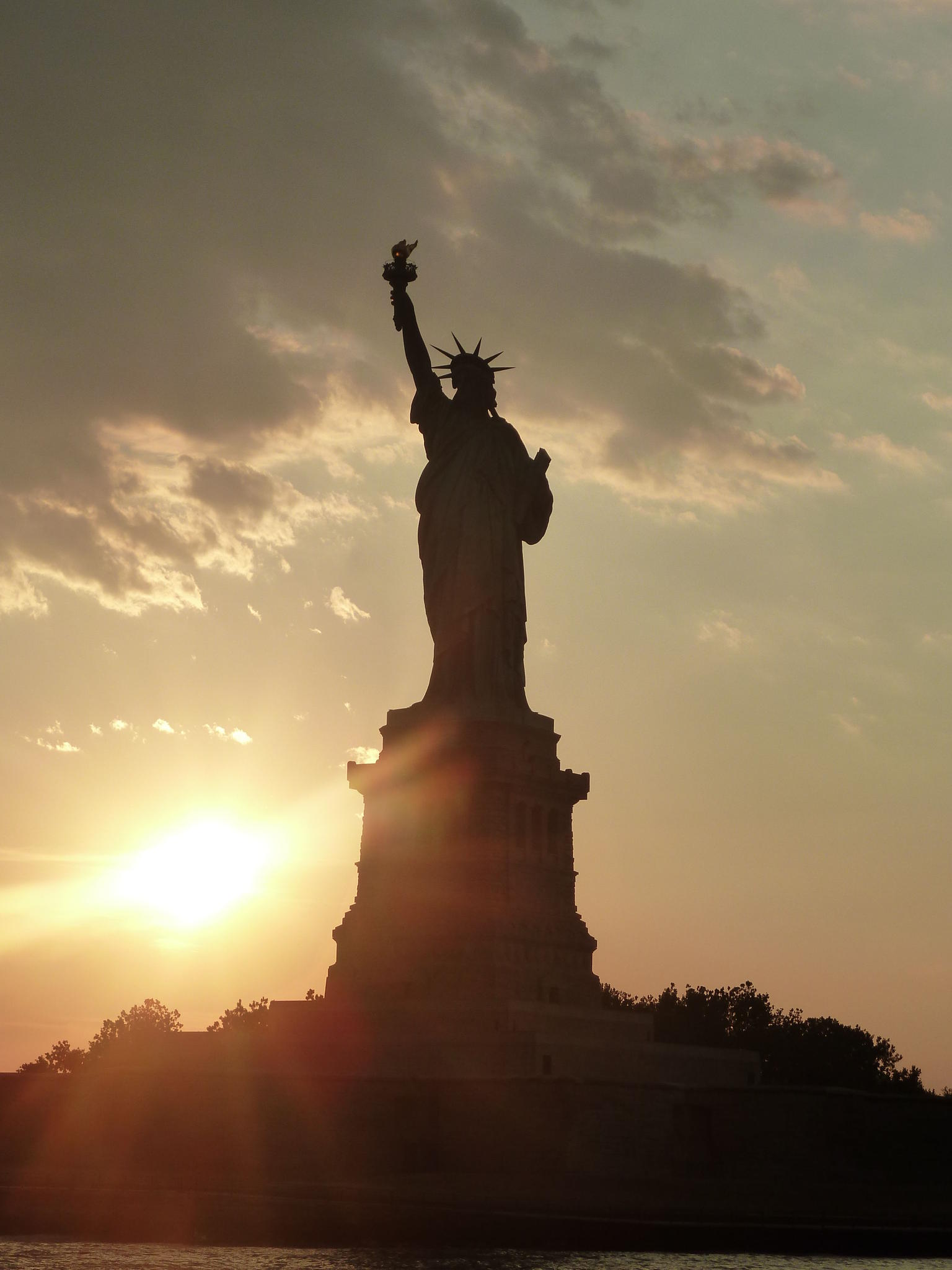 Liberty at Sunset