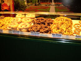 Photo of Christmas Market: pretzels Another Christmas Market has several taste tempting stands. Pretzels in a myriad of tastes tempt you to skip dinner. , JOHN D - February 2011