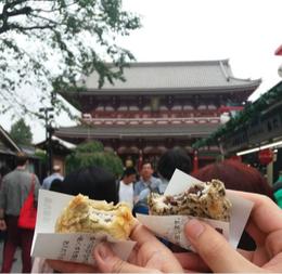 Photo of Senso-ji Temple! So we had these little crunchy thingies..forgot what they're called haha! instatravel travelgram igtravel travelgram japan tokyo jp , Patrick A - September 2016