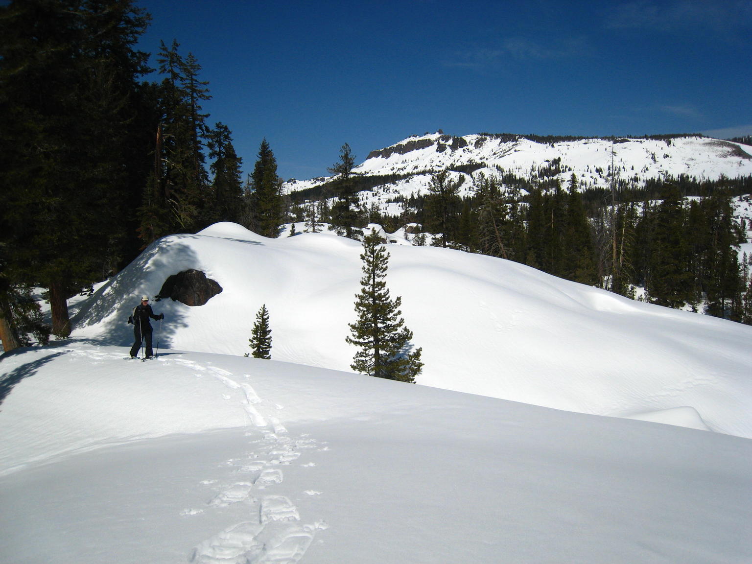 Snowshoeing around Boreal Ridge
