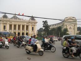 Photo of Vietnam Road Hanoi Roundabouts are a special challenge when crossing the road in Vietnam, Undercover Américan - October 2010