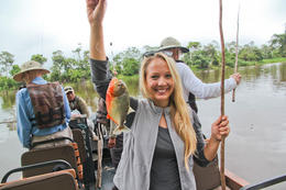 Photo of 4-Day Amazon River Luxury Cruise from Iquitos on the 'Aria' I caught a piranha! - December 2013