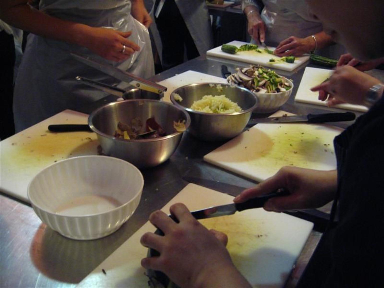 Tuscan cooking class: Preparations