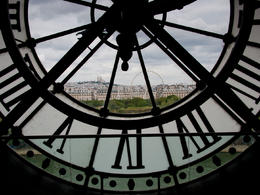Photo of Through the clockface at Musee d'Orsay Towards Sacre Coeur and Monmartre from Musee d'Orsay , Andrew H C - August 2013