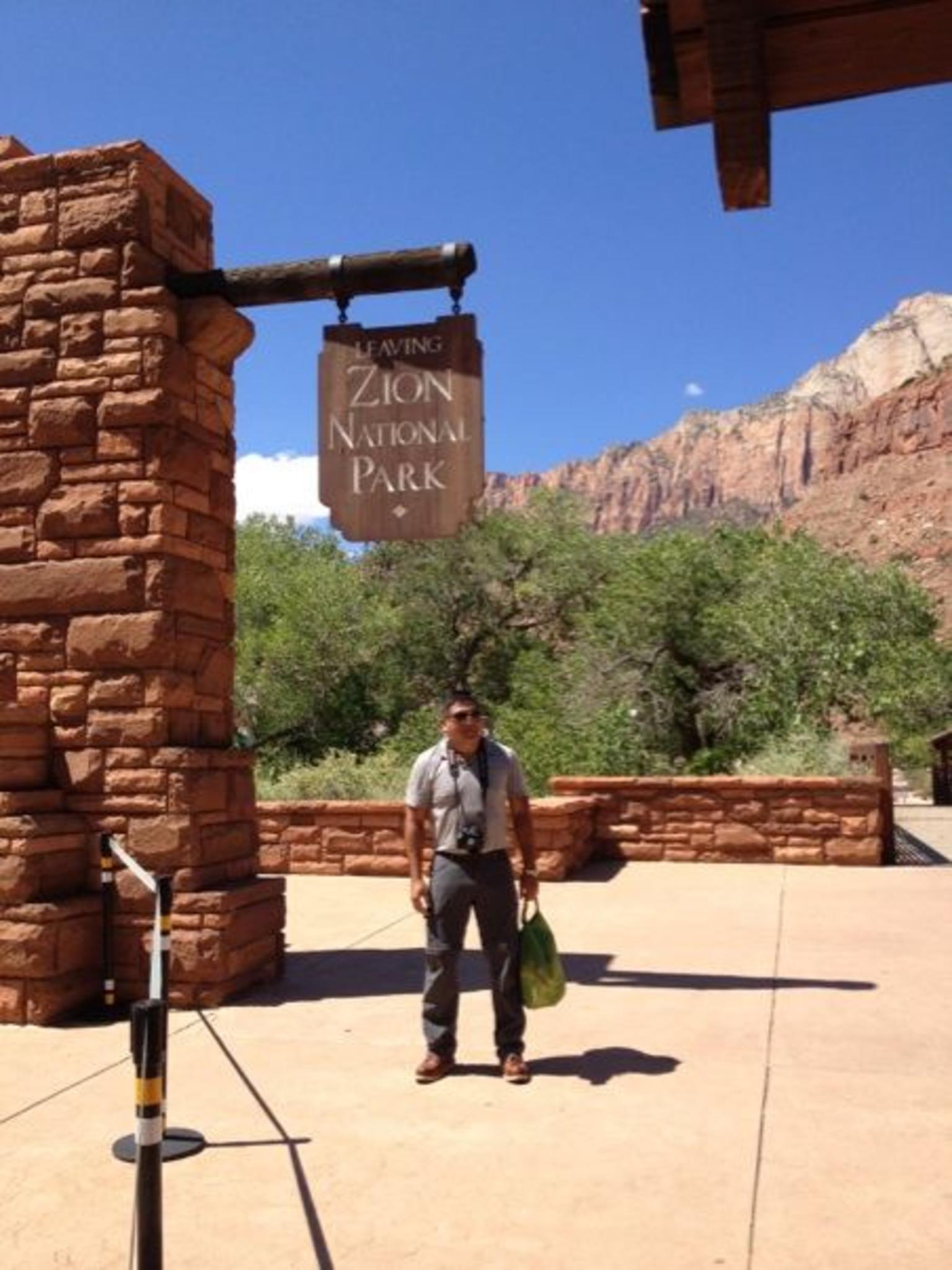 Zion Park sign