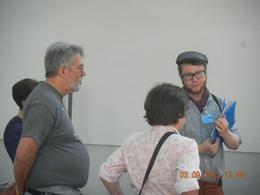 Photo of Our very well informed Irish guide Getting some explanations on the jewish life before WW2 , Leon - September 2012