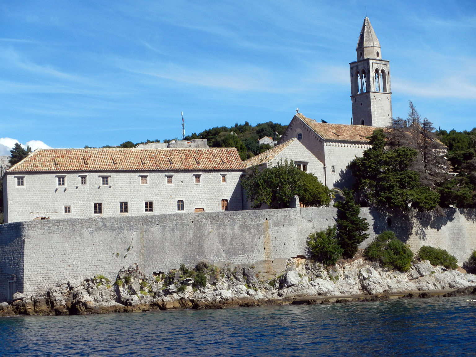 St Marys church and monastery in Lopud