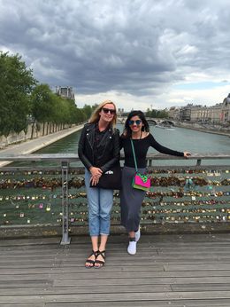 Photo of With our lovely and knowledgeable hostess Harriet On our way walking to Musee D'Orsay from the Lourve , Umal Ikram N - August 2016
