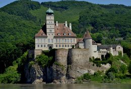 Photo of A view from the Danube River Some castle viewed from the river boat tour. , JohnOfNaper1 - August 2015