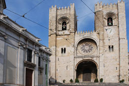 Photo of Lisbon Cathedral Santa Maria Maior de Lisboa or Se de Lisboa Cathedral of Lisbon and the oldest church in the city - November 2011