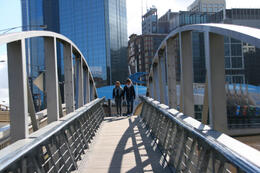 Photo of Yarra River Crosswalk You can cut over to the city side and get to the Aquarium easily on the many bridges across the Yarra at Southbank. , ROD C - September 2012