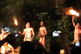 Photo of Fire Breathing After the Night Safari at the Singapore Zoo we were entertained by the dare devil antics of the performers from Borneo at the Fire Show. , Maria H - September 2011