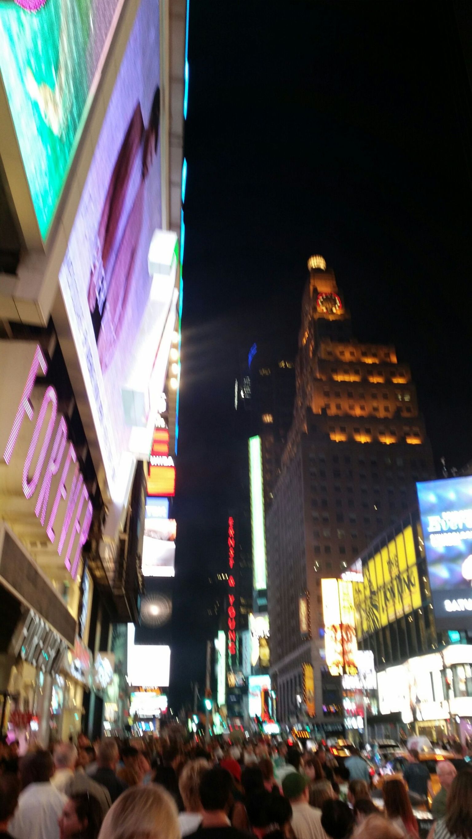 Times Square outside Hard Rock  Cafe