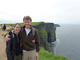 Photo of On top of the Cliffs of Moher Katie and Eric enjoying the view from the top of the Cliffs of Moher , koclimber - July 2012