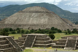Photo of Teotihuacan Pyramid of the sun at Teotihuacan. Ancient ruins from 100 BC just outside Mexico City. - June 2011