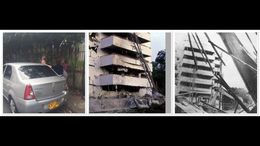 Photo of Comparison photos of now and then Parked behind the Edificio Napoli where the Cali cartel planted a car bomb targeting Pablo Escobar. , Salaz R - August 2016