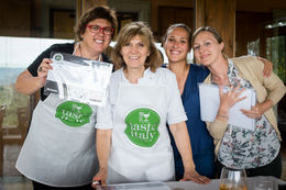 Photo of Receiving certificate with wonderful tour guides and cook at Farmhouse At the end of our excellent day, after we had stuffed ourselves full of the wonderful food we had made we were all given a certificate commemorating our experience. , lizanneperry - June 2016