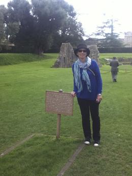 Photo of Burial site of King Arthur, Glastonbury Abbey Here I am at the burial site of King Arthur and his queen , marianne k - May 2013