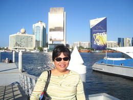 Photo of Dubai Creek I'm the one in the photo taken with the creek in the background , Catherine C - December 2010