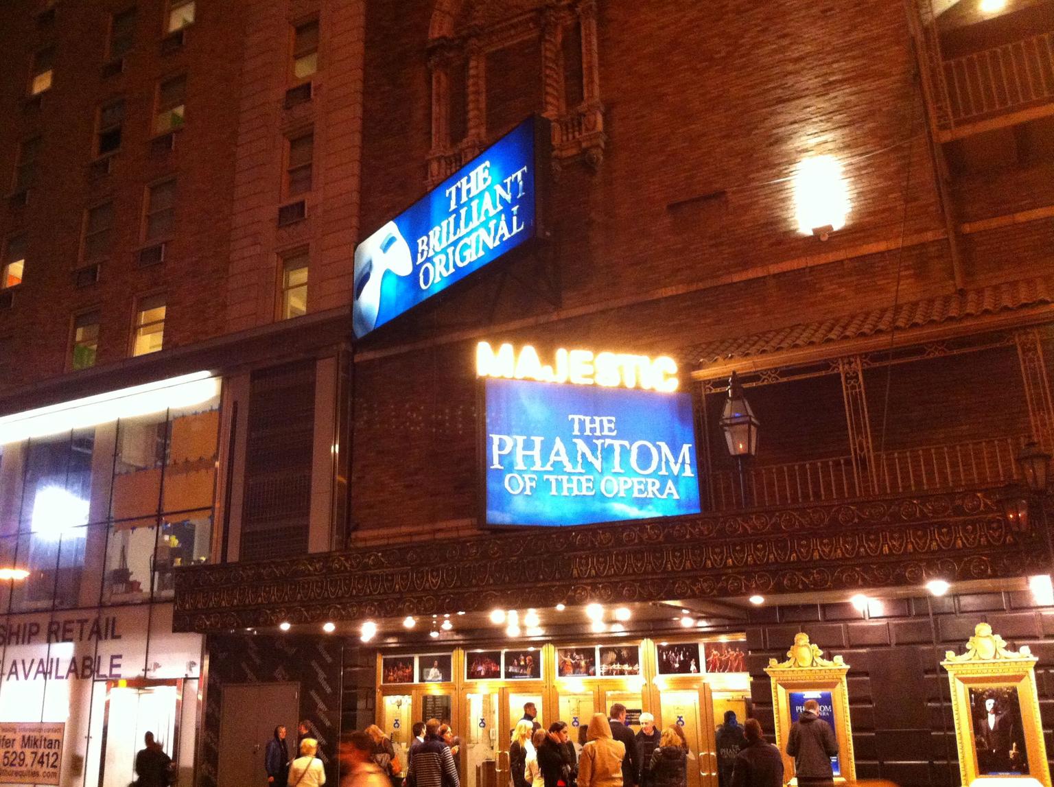 Outside Majestic Theathre