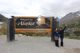 Photo of Welcome to Alaska sign Me and my travel buddy on the Welcome to Alaska sign , GRACE C - September 2014