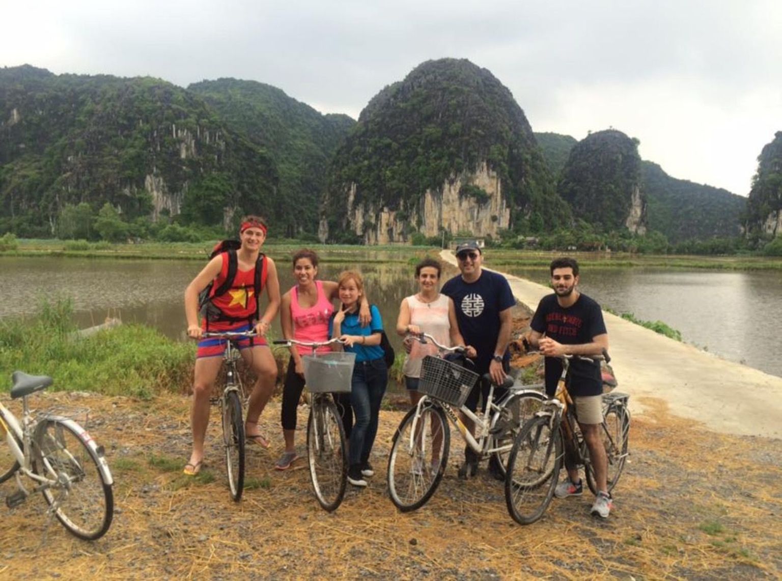 Biking with my Tour Group