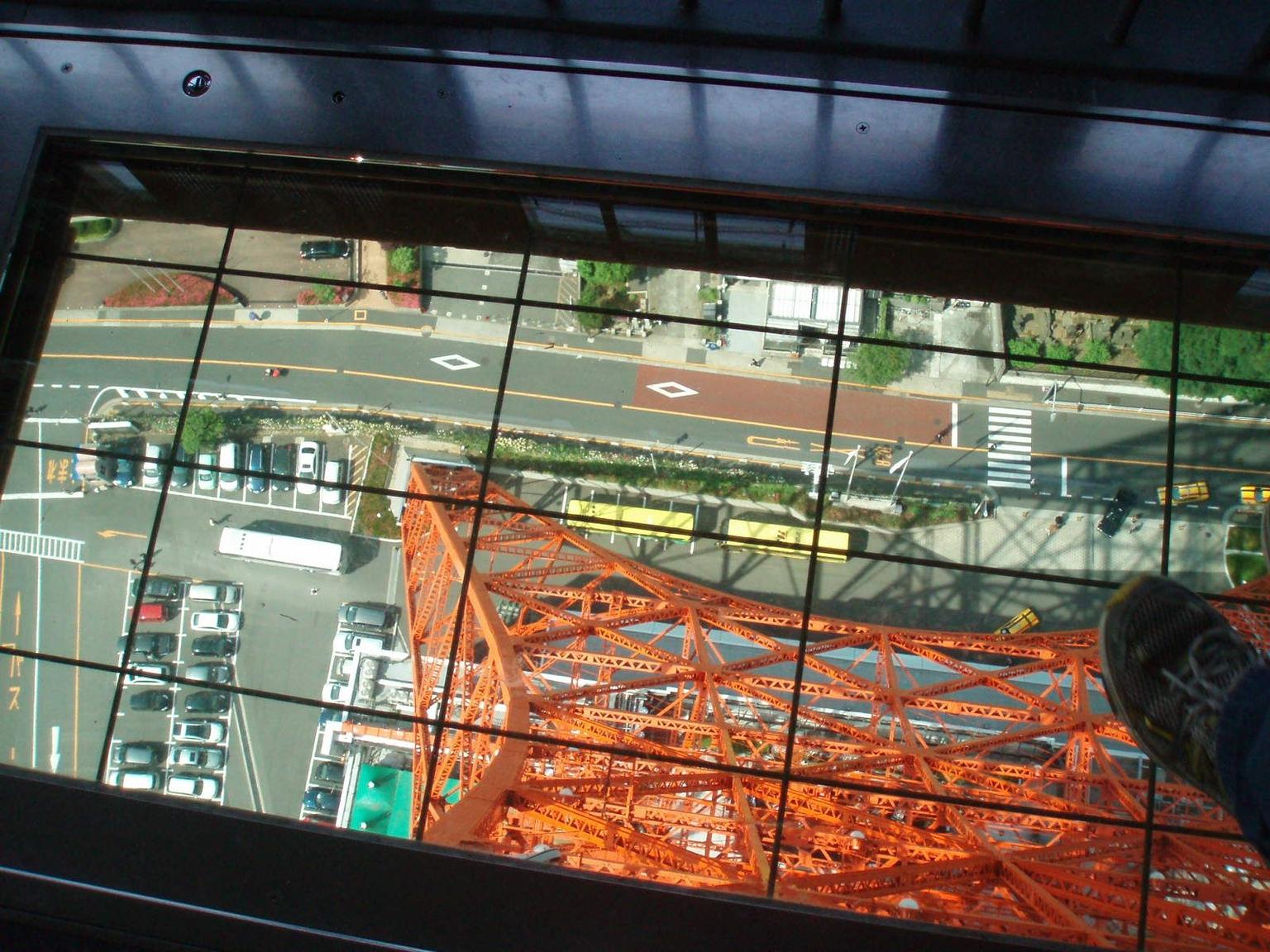 View inside Tokyo Tower