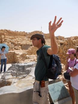 Photo of 2-Day Best of Israel Tour: Jerusalem, Bethlehem, Masada & the Dead Sea Our friendly guide, Masada, Timetable Tim - August 2010