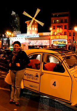 Photo of A night to remember This is a photo of me the night before my show outside the Moulin Rouge. , Akeba - July 2013