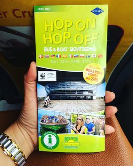 Photo of Hop On Hop Off Tour by Bus and Boat Guide It was raining when I took the hop on hop off bus. Good thing there's a free wifi on board. , Bonna R - September 2015