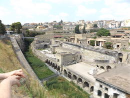 Photo of Herculaneum from the bridge As you descend to Herculaneum, you get a super view of the entire area. , Deborah M - August 2016