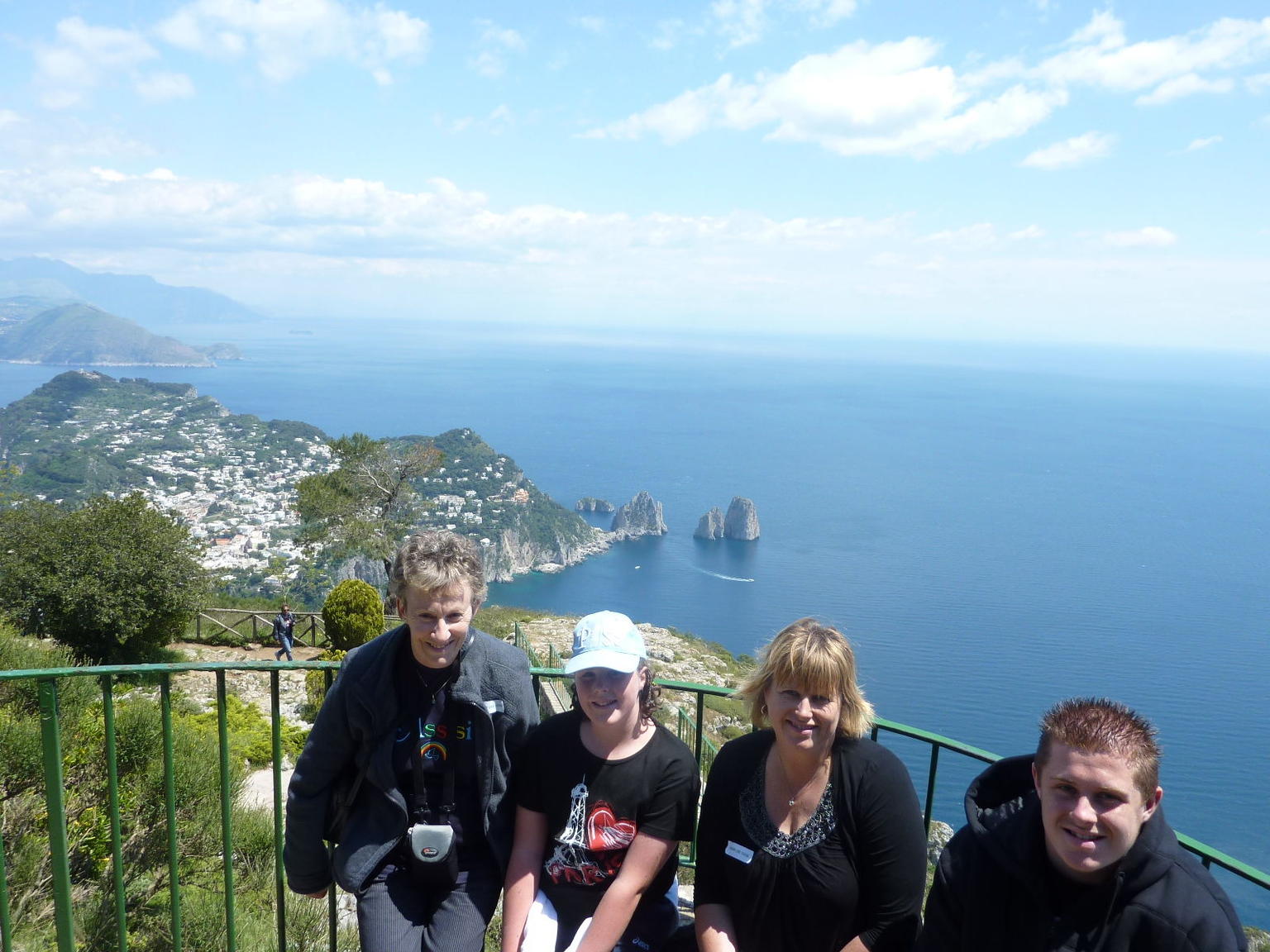 Family on Capri day trip from Rome