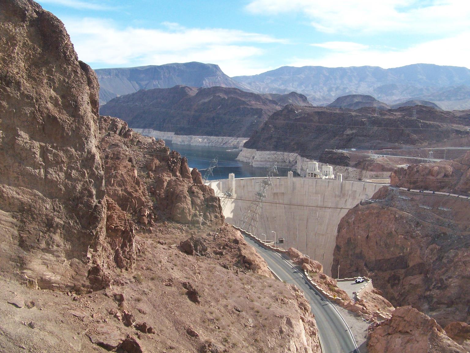 Hoover Dam from the new bridge
