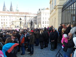 Photo of National Day at Prague Castle 28th October 28th October is a National Day in the Czech Republic and the Prague Castle is bursting with people who've come to watch various ceremonies. , Robin F - November 2014