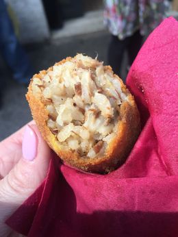 Photo of Really?!! Ok.. a couple people said this did not need to be on the tour... It was just too much food. Really? Who says that?! Hope no one took that to heart because this was my favorite!! Its rice... ... , Stephanie C - June 2015