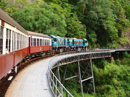 Photo of Train to Kuranda The scenic railway journey to Kuranda has great views of the rain forest and waterfalls. , Kevin F - June 2014