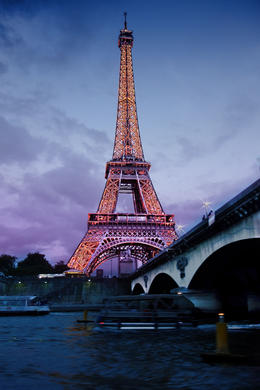 Photo of Was shot on the opposite side of Seine just at dusk the skies were amazing. Eiffel tower near the Seine , Robert C - August 2013