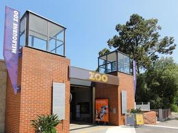 Photo of Melbourne Zoo The Rail Gate entrance, Melbourne Zoo, Victoria, Australia by David Hearle via Wikipedia ~ used under CC-BY - May 2011