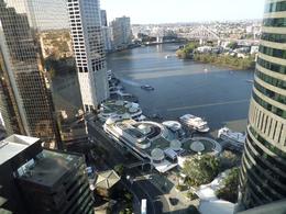 Photo of Brisbane River, Storey Bridge and Eagle St Pier From the 32nd floor of the Oaks on Felix! , Miles C - September 2013